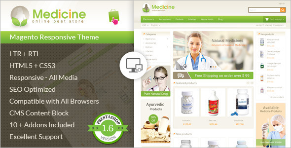 Online Medical Store PrestashopnTheme