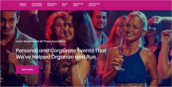 Party Planner WordPress Theme