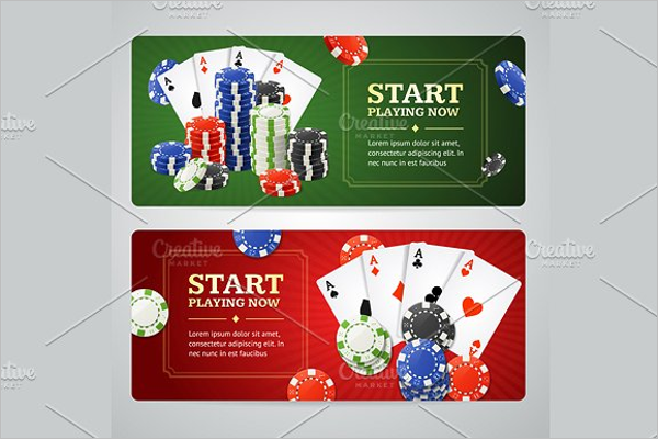 Poker Casino Banner Design