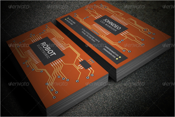 Printable Electronic Business Card Design