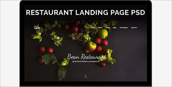 Pub & Restaurant Landing Page Template