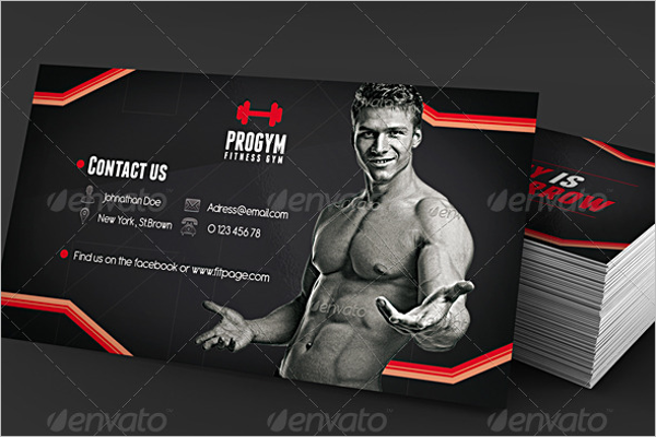 Ready To Print Gym Business Card