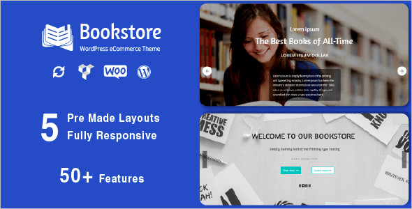 Responsive Book Store WordPress Theme