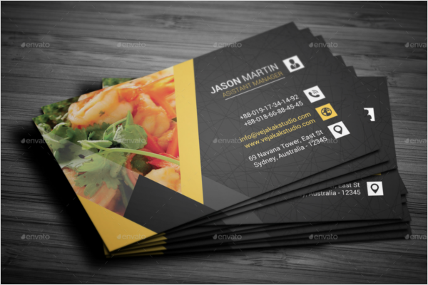 Restaurant Business Cards Design