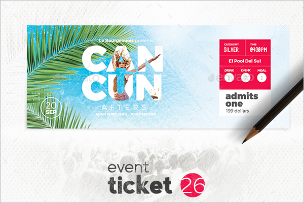 Simple Event Ticket Template