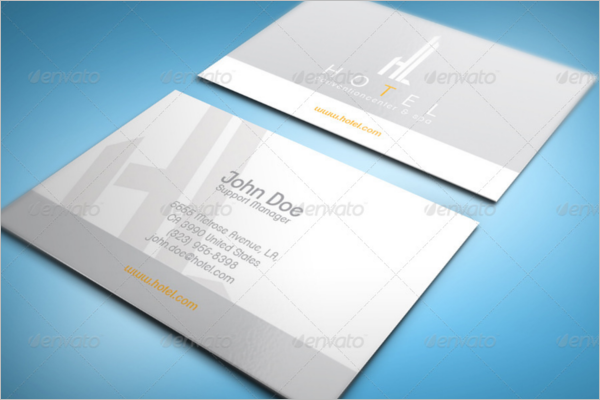 Simple Hotel Business Card Templates