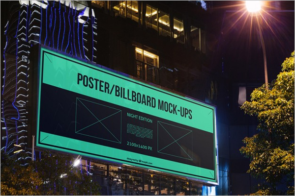 Signboard Billboard Mockup PSD Design