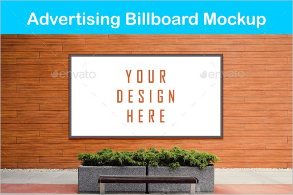 Smart Advertising Billboard Mockup