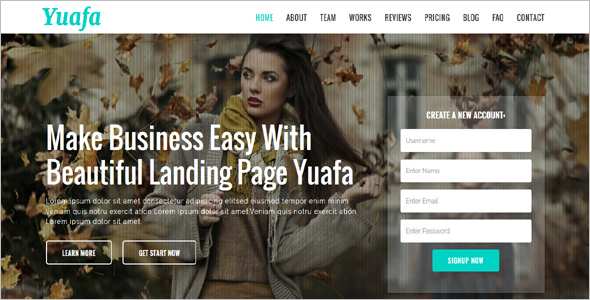 Startup HTML5 Landing Page Theme