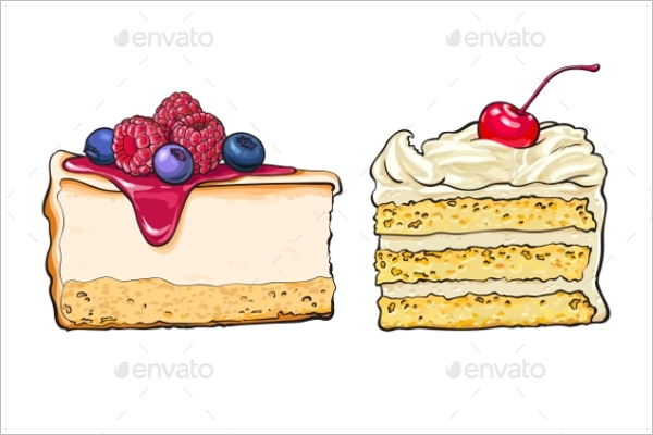 Tasty Sketch Cake Template