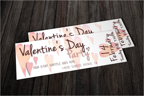 Valentines Day Party Ticket Template