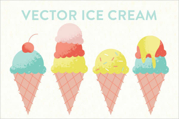 Vector Ice Cream Cone Template