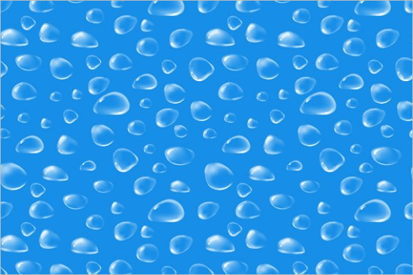 Water Drops Seamless Pattern