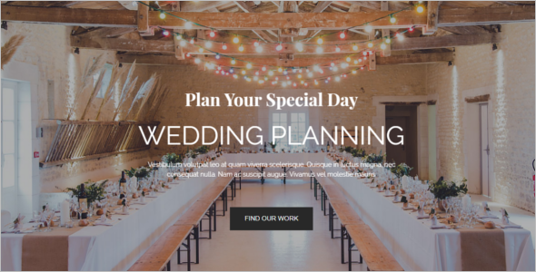 Wedding Event Management WordPress Theme