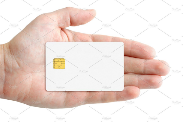 White Credit Card Mockup Template