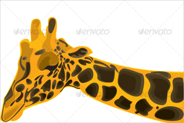 Wild giraffe Tropical Pattern