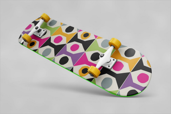 WoodÂ Skateboard MockUp Design
