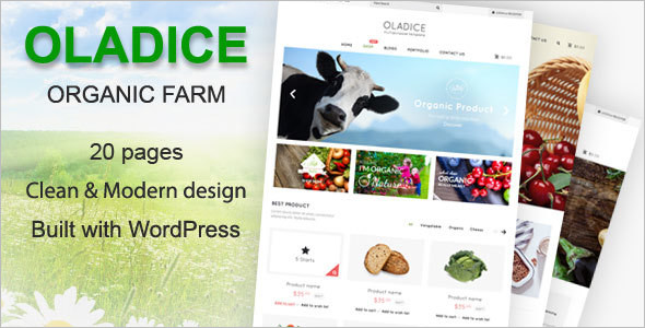 WordPress Organic Farm Theme