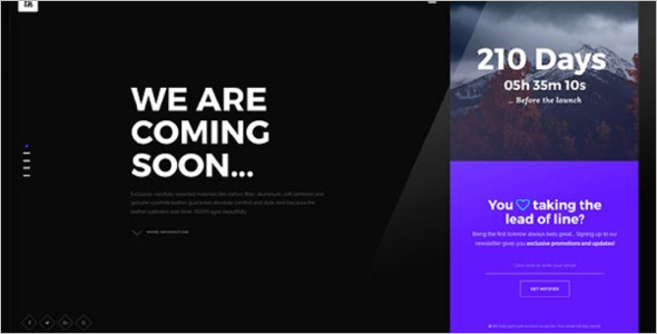 Abstract Website Coming Soon Theme