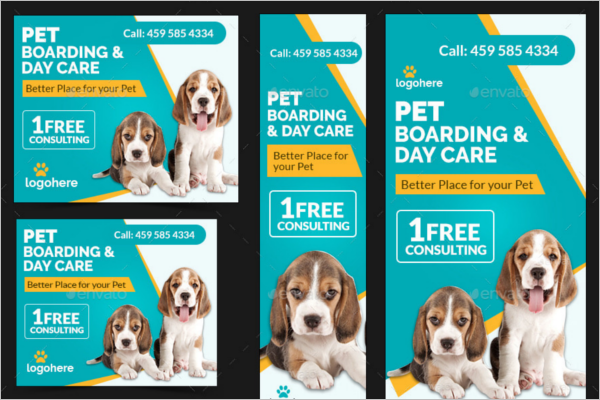 Animated Pet Care Banner Design