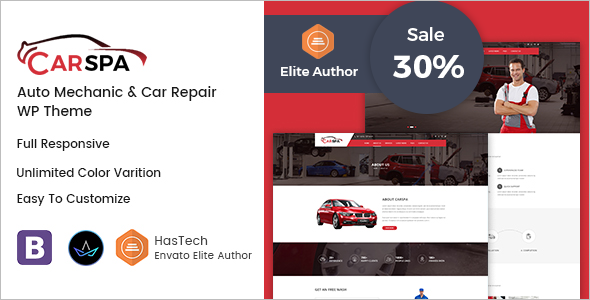 Auto Mechanic & Service WordPress Theme