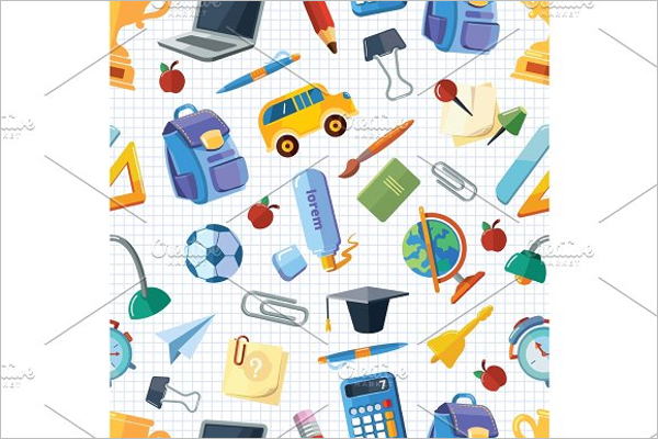 Back to School Vector Background