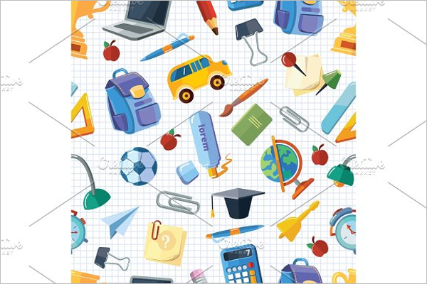 Background of Back to School Vector