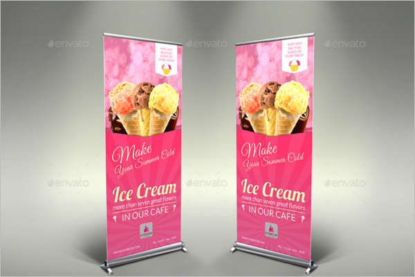 Bakery Ice Cream Banner Template