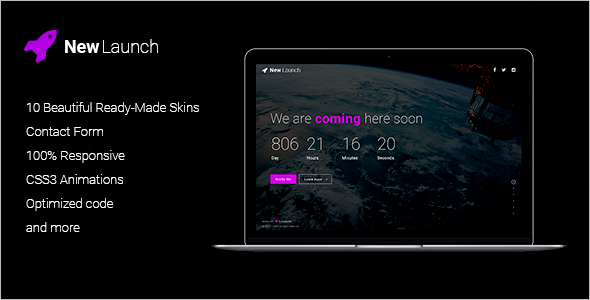 Best Responsive Coming Soon HTML Theme