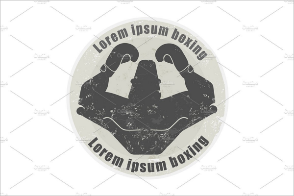 Boxing Badge Vector Template
