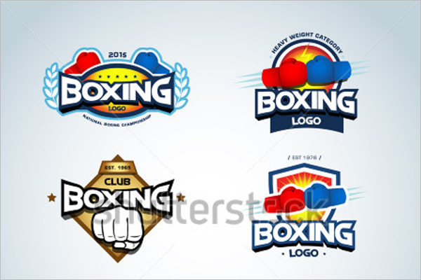 Boxing Business Badges Template
