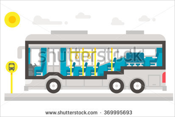 Bus Interior Illustration Vector