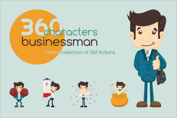 Businessman Vector Character Design