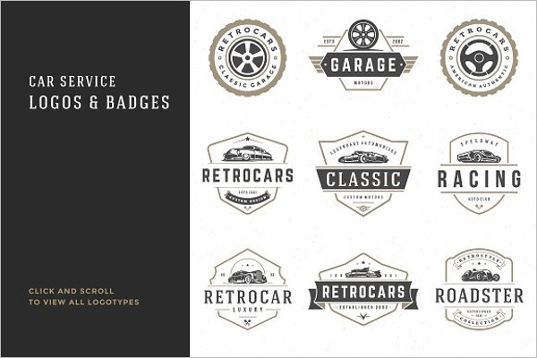 Car Garage Badges & Logos