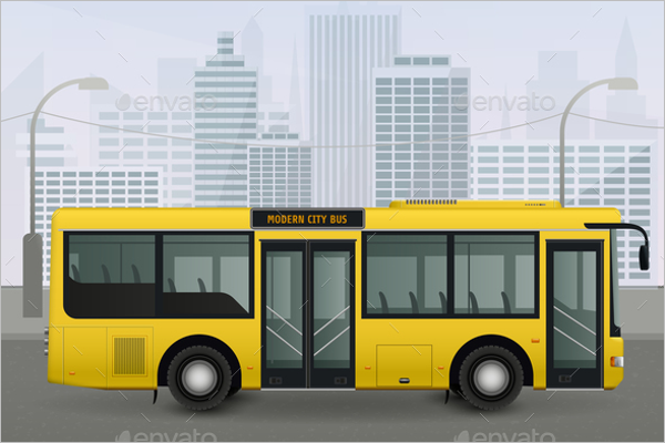 City Bus Illustration Vector