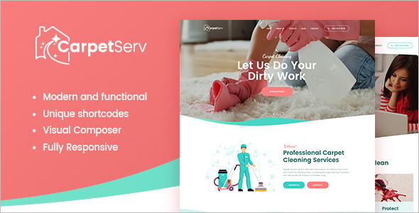 Cleaning Company Service WordPress Theme