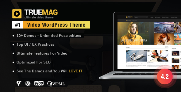 Colorful Video WordPress Theme
