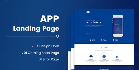 Coming Soon HTML App Landing Page Template