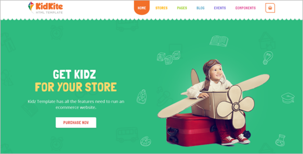 Coming Soon Kids Store HTML Template