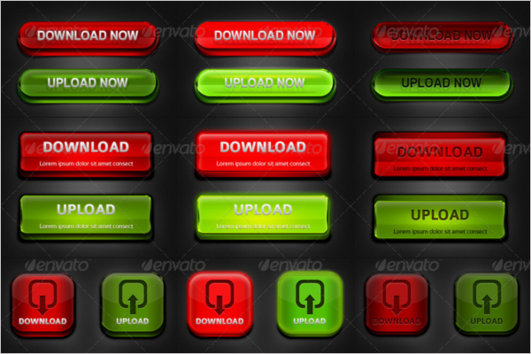 Creative Download Button Template
