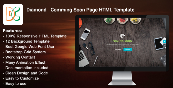Customize HTML Coming Soon Template