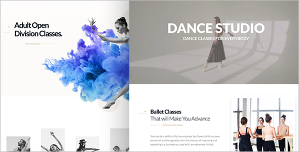 Dancing Academy WordPress Theme
