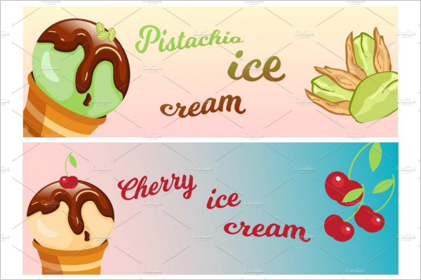 Delicious Ice Cream Banner Design