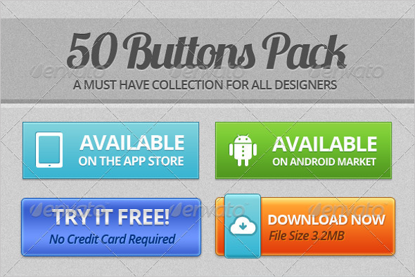 Download Buttons Pack Template