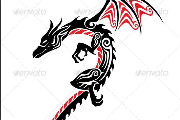 Dragon Tattoo PSD Design