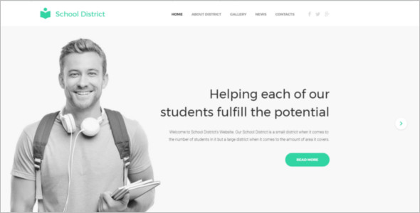 Education E learning Website Template