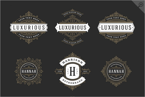 Elegant Typography Badge Template