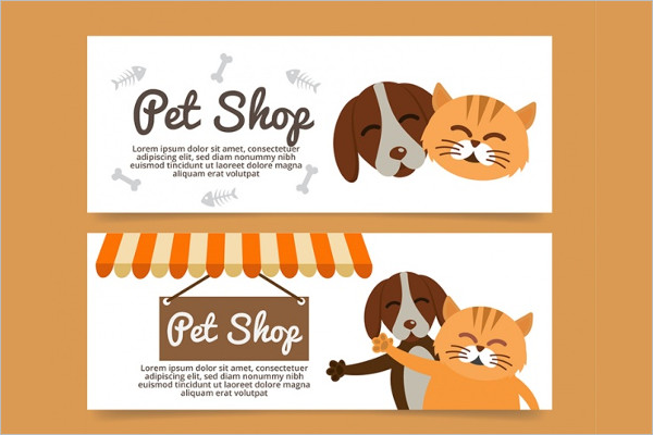 Flat Petcare Banner Design