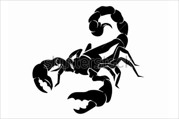 Free Vector Scorpion Tattoo Design