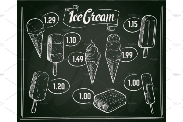 Hand Drawn Ice Cream Banner Design